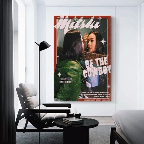 كينيونغ بوستر فني من القماش بطبعة عبارة «Be The Cowboy» من ميتسكي، بوستر فني من القماش لغرفة المعيشة وغرفة النوم، ملصق فني جداري مطبوع عليه صورة عائلية حديثة لديكور غرفة النوم مقاس 12 × 18 انش (30 × in Kuwait