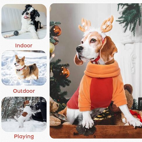 سترة صوف للكلاب دافئة من bonaweite، ملابس سترة شتوية للكلاب من الصوف، سترة صوف البلدغ الفرنسية للكلاب المتوسطة، سترة للكلاب في الطقس البارد، معطف للوصول إلى المقود لسلالات الكلاب، مقاس M in Kuwait