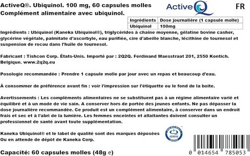 100 ملغ ActiveQ® (60 كبسولة هلامية) يستخدم Kaneka QH Ubiquinol، الشكل "النشط" المضاد للأكسدة من الإنزيم المساعد Q10 in Saudi Arabia