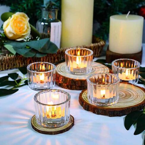 حامل شموع صغيرة شفاف من سيواسيند، 12 قطعة in Kuwait