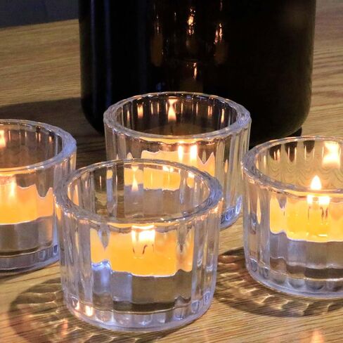 حامل شموع صغيرة شفاف من سيواسيند، 12 قطعة in Kuwait