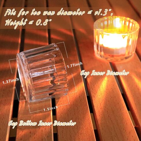 حامل شموع صغيرة شفاف من سيواسيند، 12 قطعة in Kuwait