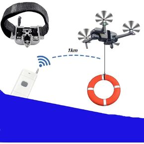 ERDONE Drone release device drone payload clip drone airdropper fish bait drone for DJI mavic mini3/mini2 /Air2/Air2S/Mavic 3/Mavic 2 /spark / Mavic drone Accessories, gray in Saudi Arabia