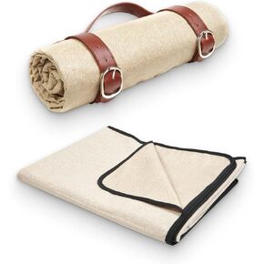 اوليز بطانية نزهة مع حزام حمل - سجادة نزهة خارجية مقاومة للماء - بطانية كبيرة جدًا قابلة للطي in Kuwait