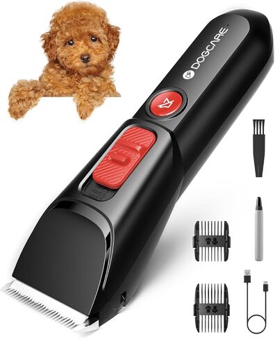 DOG CARE 2200mAh Rechargeable Battery Life Dog Hair Trimmer, Versatile Cutting Lengths, Dual-Speed Modes, Tangle-Free Clipping with Premium Blades, Pet and User Friendly in Kuwait