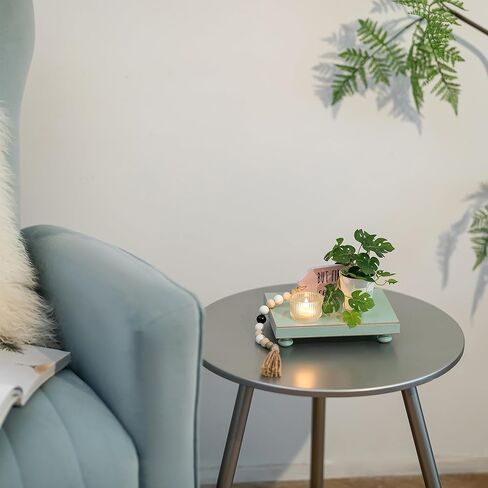 Hanobe الحمام الركيزة الوقوف الناهضون: صينية العرض الزخرفية الحديثة الخشب الأخضر الناهض ديكور لطاولة القهوة المطبخ كونترتوب المنظم مستطيل 7.87 "× 6" in Kuwait