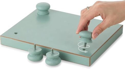 Hanobe الحمام الركيزة الوقوف الناهضون: صينية العرض الزخرفية الحديثة الخشب الأخضر الناهض ديكور لطاولة القهوة المطبخ كونترتوب المنظم مستطيل 7.87 "× 6" in Kuwait