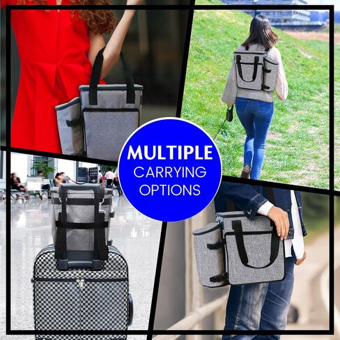 ALEMAT Dog Travel Bag Kit Includes 1 Pet Travel Bag for Accessories and Supplies,1 Training Pouch, 2 Collapsible Bowls, 1 Large Food Container and 2 Removable Shoulder Straps - Dog Travel Backpack in Saudi Arabia
