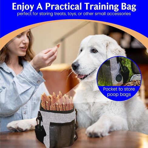 ALEMAT Dog Travel Bag Kit Includes 1 Pet Travel Bag for Accessories and Supplies,1 Training Pouch, 2 Collapsible Bowls, 1 Large Food Container and 2 Removable Shoulder Straps - Dog Travel Backpack in Saudi Arabia