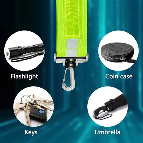 وشاح حزام عاكس LED، أضواء أمان لمعدات المشي للمشاة في الليل، وشاح وامض LED قابل لإعادة الشحن، قابل للتعديل أثناء الليل، معدات أمان تضيء حزام الجري للمشي ليلاً in Kuwait