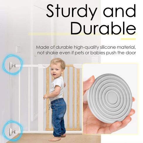 ThinkPet Dog Gate قضيب مغزل Y طويل جدًا لمحول درابزين الدرج، M9.5 (9.5 مم) جزء مسمار بديل لبوابات أمان مثبتة على ضغط الحيوانات الأليفة 4 قطع - أبيض in Kuwait