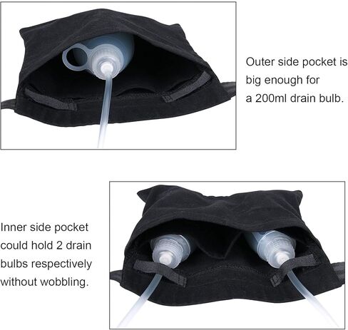 شنطة حمل تصريف استئصال الثدي بسعة كبيرة، جيوب تصريف قابلة للتعديل، قابلة للتمدد لاعادة بناء الثدي، شد البطن وزرع البطن، معالجة تصريف ما بعد جيه بي in Kuwait