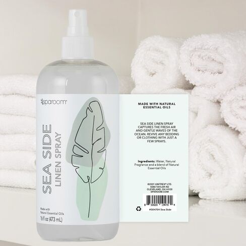 بياضات سباروم العلاجية ورذاذ الغرفة المعطر المصنوع من الزيوت العطرية، 16 أونصة، اللافندر ~ الاسترخاء، الأزهار، المهدئ in Kuwait