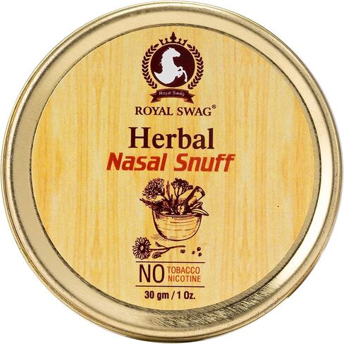 ROYAL SWAG Herbal Tobacco Free- Nicotine and Tobacco Free Mint Snuff Pack of 04 (1 Pack = 30G / 1 Oz) in Kuwait