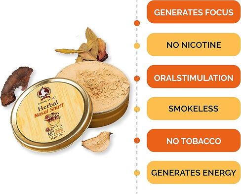 ROYAL SWAG Herbal Tobacco Free- Nicotine and Tobacco Free Mint Snuff Pack of 04 (1 Pack = 30G / 1 Oz) in Kuwait