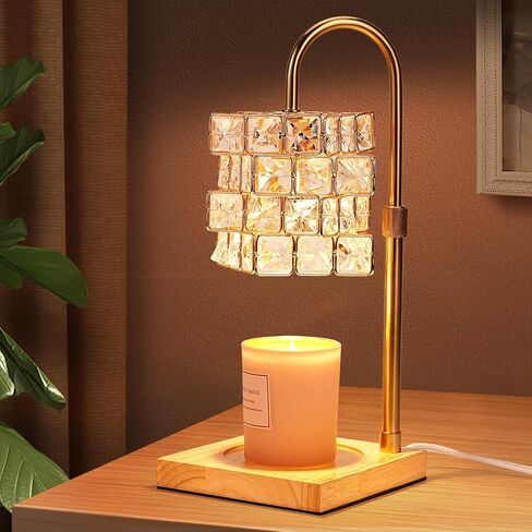 Welltop Candle Warmer Lamp, Candle Lamp Warmer with Timer & Dimmer Electric Top Candle Melter with 2 Bulbs for Jar Candles, Adjustable Height Vintage Wax Melt Warmer Lamps Top Melting for Scented Wax in Kuwait