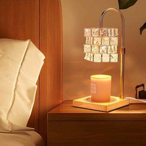 Welltop Candle Warmer Lamp, Candle Lamp Warmer with Timer & Dimmer Electric Top Candle Melter with 2 Bulbs for Jar Candles, Adjustable Height Vintage Wax Melt Warmer Lamps Top Melting for Scented Wax in Kuwait