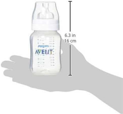 زجاجة رضاعة مضادة للمغص من شركة فيليبس أفينت 4 Ounce Clear in Kuwait