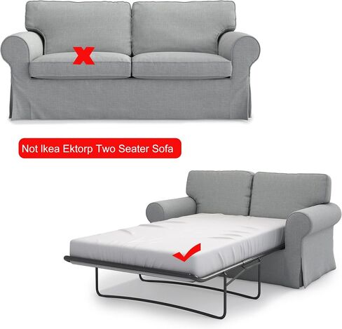 سادة الأغطية استبدال غطاء الأريكة لـ Ektorp Sleeper، غطاء أريكة سرير Ektorp - أزرق داكن in Kuwait