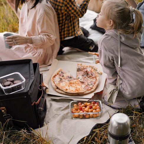 اوليز بطانية نزهة مع حزام حمل - سجادة نزهة خارجية مقاومة للماء - بطانية كبيرة جدًا قابلة للطي in Kuwait