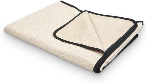 اوليز بطانية نزهة مع حزام حمل - سجادة نزهة خارجية مقاومة للماء - بطانية كبيرة جدًا قابلة للطي in Kuwait