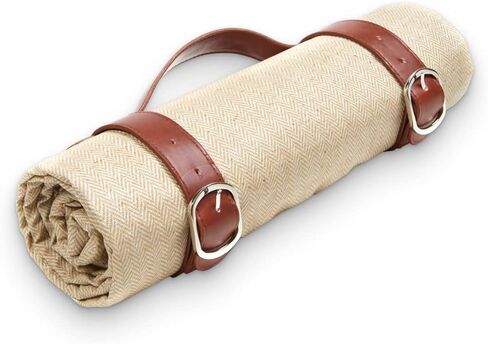 اوليز بطانية نزهة مع حزام حمل - سجادة نزهة خارجية مقاومة للماء - بطانية كبيرة جدًا قابلة للطي in Kuwait