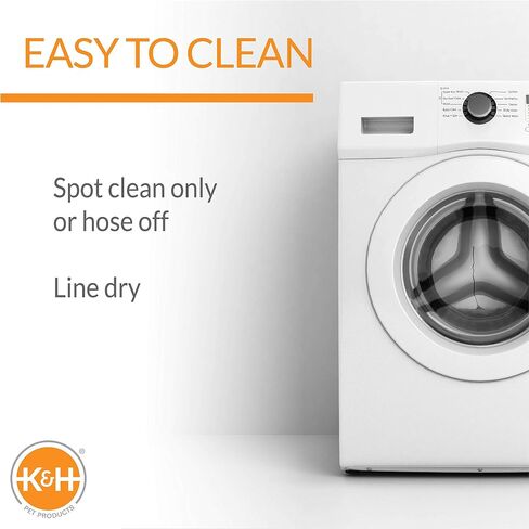 سرير الحيوانات الأليفة من K&H Pet Products، بساط تبريد مرتفع للكلاب، سرير كلب رائع للكلاب الكبيرة، معدات تخييم الكلاب، سرير كلب مرتفع في الهواء الطلق مع مركز تبريد - رمادي/أزرق، كبير 30 × 42 × 7 بوصة in Kuwait