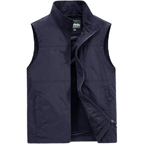 Gihuo Men's Fishing Vest Utility Vest Safari Travel Golf Vest Work Vest
