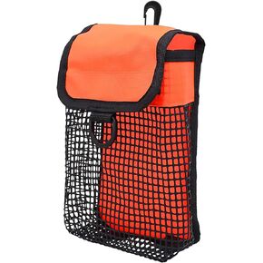 Scuba Diving Gear Bag, Finger Reel/SMB Safety Surface Marker Buoy Mesh Storage Pocket, Snorkeling Equipment Holder Carry Pouch