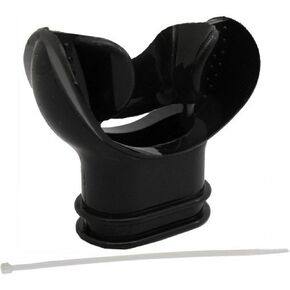Scuba Choice Scuba Diving Black Silicone Comfort Bite Mouthpiece with Regulator Tie in Saudi Arabia