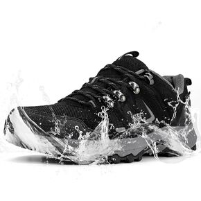 ODCKOI Waterproof Hiking Shoes for Men Lightweight Anti Slip Outdoor Hike Trekking Breathable Ankle Boots Camping Trail Shoes