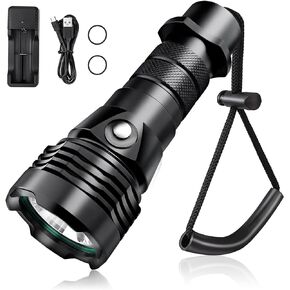 مصباح يدوي للغوص، 1000 لومن IPX8 مقاوم للماء، مصباح غوص LED محمول مع حزام معصم، مقبس شحن قابل لإعادة الشحن، وخط للكهف تحت الماء في أعماق البحار، الطوارئ، سلامة المشي لمسافات طويلة in Kuwait