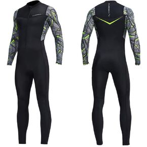 Dive Skins for Women Men Full Body Swimsuit Rash Guard Scuba Skin Thin Wetsuit, One Piece Long Sleeve Quick Dry Diving Skin UV Protection Surfing Spandex Wet Suit for Snorkeling Water Sport