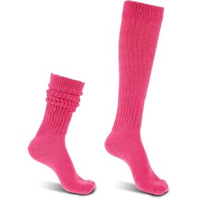 Lusofie Slouch Socks Women Soft Knee Long Scrunch Socks Knitted Boot Sock Extra Long Stacked Socks Size 9 to 11 in Kuwait