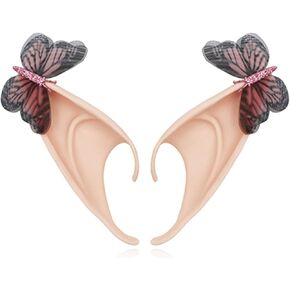 Gothic Elf Ear Cuffs for Women Fairy Ear Cuff Earrings Butterfly Ear Wrap Earrings for Women Cosplay Costumes