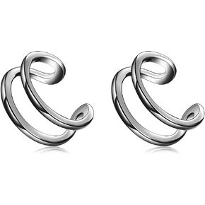 YFN Ear Cuff Wrap Earrings 925 Sterling Silver Non Pierced Cartilage Earring for Women Jewelry Gifts in Saudi Arabia