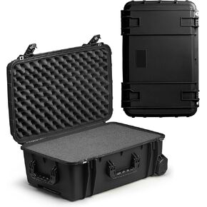Seahorse 920 Heavy Duty Protective Dry Box Case With Accuform Foam - TSA Approved/Mil Spec / IP67 Waterproof/USA Made for Scuba Gear, Gaming Rigs, Sound Equipment, Travel