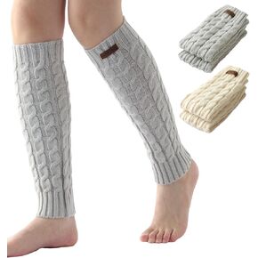 Leg Warmers for Women - Cable Knit Leg Warmers - Knitted Ankle Warmers - Winter Boot Cuffs for Women - Warm Calf Leg Warmers in Saudi Arabia