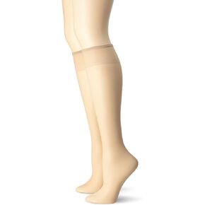 No nonsense Women's Knee High Pantyhose with Reinforced Toe 2-Pack in Kuwait