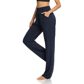 DIBAOLONG Womens Yoga Pants Wide Leg Comfy Drawstring Loose Lounge Long Palazzo Workout Sweatpants with Pockets