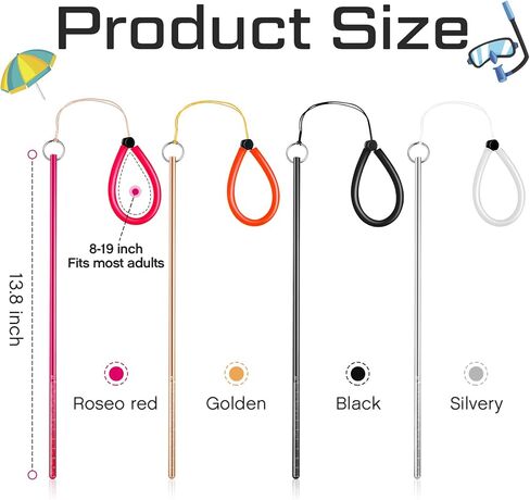 سيهود 4 قطع عصا غوص من الالومنيوم 13.8 انش، عصا مؤشر الاصبع على شكل سرطان البحر شديدة التحمل مع حبل قصير للرياضات تحت الماء والغطس ومعدات الغوص in Kuwait