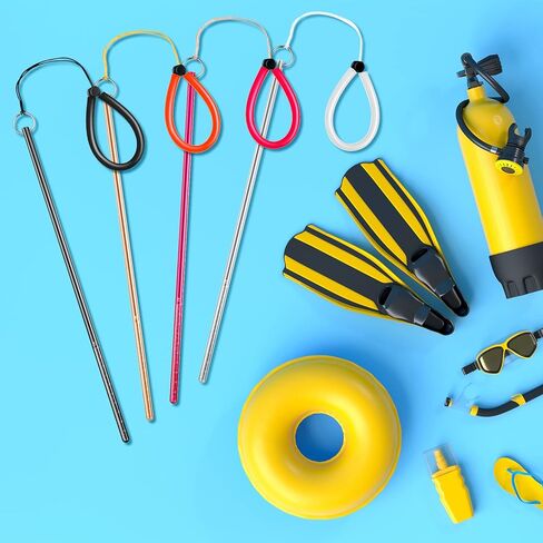 سيهود 4 قطع عصا غوص من الالومنيوم 13.8 انش، عصا مؤشر الاصبع على شكل سرطان البحر شديدة التحمل مع حبل قصير للرياضات تحت الماء والغطس ومعدات الغوص in Kuwait