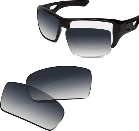 عدسات النظارات الشمسية البديلة Glintbay 100% بدقة مناسبة لـ Oakley Eyepatch 2 OO9136 in Kuwait