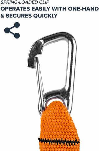 مشبك Rogue Endeavour® Fish Stringer، كبير، هيكل غير قابل للصدأ، حبل قصير من الفولاذ سريع التحرير مقاس 91.44 سم، مصمم لصيد الأسماك بالرمح، وصيد قوارب الكاياك والغوص وجميع أنواع الأسماك in Kuwait
