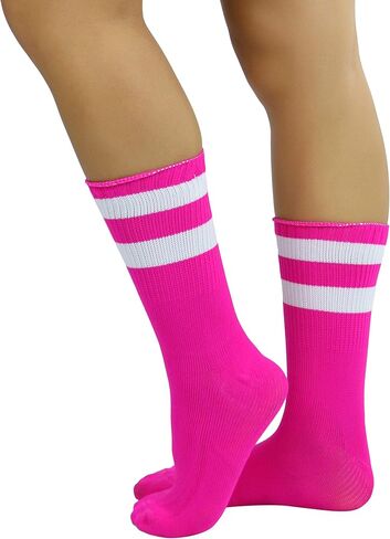 جوارب رياضية مرحة للسيدات من ToBeInStyle مصنوعة من الأكريليك مع شريط مزدوج علوي in Kuwait