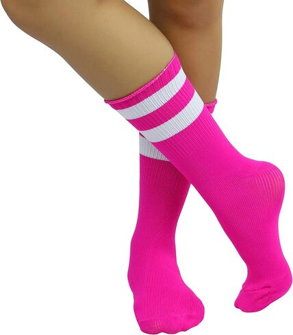 جوارب رياضية مرحة للسيدات من ToBeInStyle مصنوعة من الأكريليك مع شريط مزدوج علوي in Kuwait
