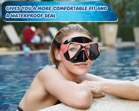 6 Pcs Dive Mask Goggles for Diving Swim Goggles with Nose Cover Swim Mask for Adult Anti Fog Scuba Mask Dive Glasses for Adult Scuba Diving Swim Free Diving 6 Colors in Saudi Arabia