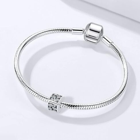 QeenseKc Irish Celtic Kont Flower Clip Lock Spacers Stopper Charm for Pandora Bracelet in Kuwait