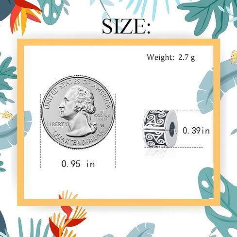 QeenseKc Irish Celtic Kont Flower Clip Lock Spacers Stopper Charm for Pandora Bracelet in Kuwait