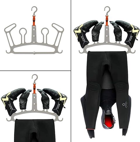 شماعة بدلة غطس مطورة قابلة للطي من بوالاون | شماعة سريعة الجفاف شديدة التحمل لركوب الامواج والغوص والقفازات والأحذية الطويلة in Kuwait